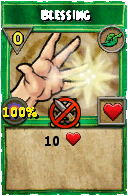 Wizard101 Life spell card: Blessing, Spell ID 15427