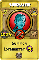 Wizard101 Myth spell card: Loremaster, Spell ID 15447