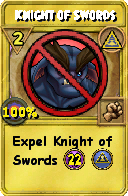 Wizard101 Myth spell card: Knight of Swords, Spell ID 15448