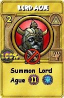Wizard101 Myth spell card: Lord Ague, Spell ID 15453