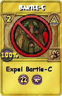 Wizard101 Myth spell card: Bartle-C, Spell ID 15457