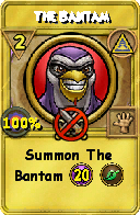 Wizard101 Myth spell card: The Bantam, Spell ID 15461