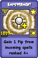 Wizard101 Star spell card: Empowerment, Spell ID 15463