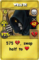 Wizard101 Death spell card: Wraith, Spell ID 15464