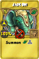 Wizard101 Life spell card: Jade Oni, Spell ID 15472