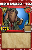 Wizard101 Fire spell card: Polymorph Sherlock - Locations, Spell ID 15473
