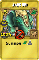 Wizard101 Life spell card: Jade Oni, Spell ID 15474