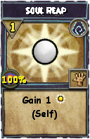 Wizard101 Shadow spell card: Soul Reap, Spell ID 15477