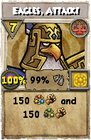Wizard101 Balance spell card: Eagles, Attack!, Spell ID 15481