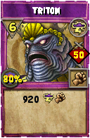 Wizard101 Storm spell card: Triton, Spell ID 15524