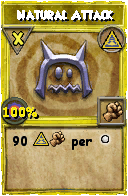Wizard101 Myth spell card: Natural Attack, Spell ID 15527