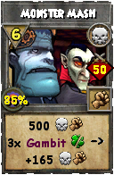 Wizard101 Death spell card: Monster Mash, Spell ID 15541