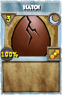 Wizard101 Moon spell card: Hatch, Spell ID 15564