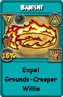 Wizard101 Myth spell card: Banish!, Spell ID 15565