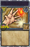 Wizard101 Shadow spell card: MOB - Give Blindfold Hand, Spell ID 15572