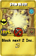 Wizard101 Ice spell card: Stun Block, Spell ID 15589