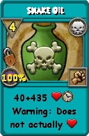 Wizard101 Death spell card: Snake Oil, Spell ID 15594