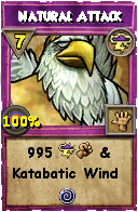 Wizard101 Storm spell card: Natural Attack, Spell ID 15606