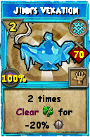 Wizard101 Ice spell card: Jinn's Vexation, Spell ID 15628