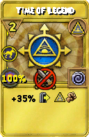 Wizard101 Myth spell card: Time of Legend, Spell ID 15629