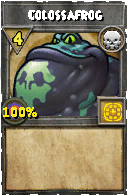 Wizard101 Death spell card: Colossafrog, Spell ID 15638