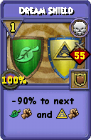 Wizard101 Death spell card: Dream Shield, Spell ID 15639
