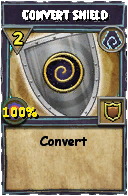 Wizard101 Shadow spell card: Convert Shield, Spell ID 15648
