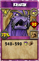 Wizard101 Storm spell card: Kraken, Spell ID 15666