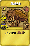 Wizard101 Balance spell card: Scarab, Spell ID 15671