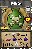 Wizard101 Death spell card: Poison, Spell ID 15672