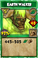 Wizard101 Life spell card: Earth Walker, Spell ID 15684