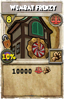 Wizard101 Balance spell card: Wombat Frenzy, Spell ID 15685