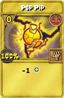 Wizard101 Balance spell card: Pop Pip, Spell ID 15700