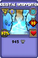 Wizard101 Ice spell card: Celestial Intervention, Spell ID 15709