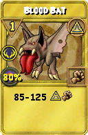 Wizard101 Myth spell card: Blood Bat, Spell ID 15715