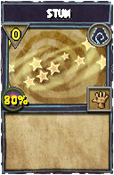 Wizard101 Shadow spell card: Stun, Spell ID 15721