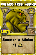Wizard101 Myth spell card: Polaris Troll Minion, Spell ID 15728