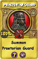 Wizard101 Myth spell card: Praetorian Guard, Spell ID 15784