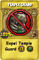 Wizard101 Myth spell card: Temple Guard, Spell ID 15798