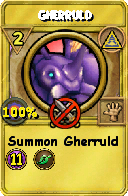Wizard101 Myth spell card: Gherruld, Spell ID 15803
