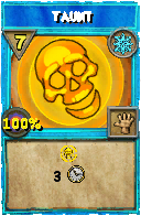 Wizard101 Ice spell card: Taunt, Spell ID 15821
