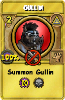 Wizard101 Myth spell card: Gullin, Spell ID 15869
