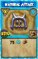Wizard101 Ice spell card: Natural Attack, Spell ID 15889