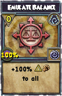 Wizard101 Shadow spell card: Emulate Balance, Spell ID 15927