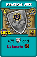 Wizard101 Myth spell card: Practical Joke, Spell ID 15965
