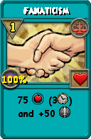 Wizard101 Balance spell card: Fanaticism, Spell ID 15970