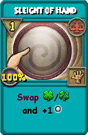 Wizard101 Balance spell card: Sleight of Hand, Spell ID 15976