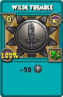 Wizard101 Storm spell card: Wilde Tremble, Spell ID 15977