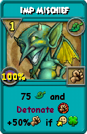 Wizard101 Life spell card: Imp Mischief, Spell ID 15995