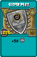 Wizard101 Myth spell card: Clever Ploy, Spell ID 15997